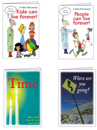 Evangelism Tracts Combo (1,000 evangelistic pamphlets $29.80 or $.03 each)